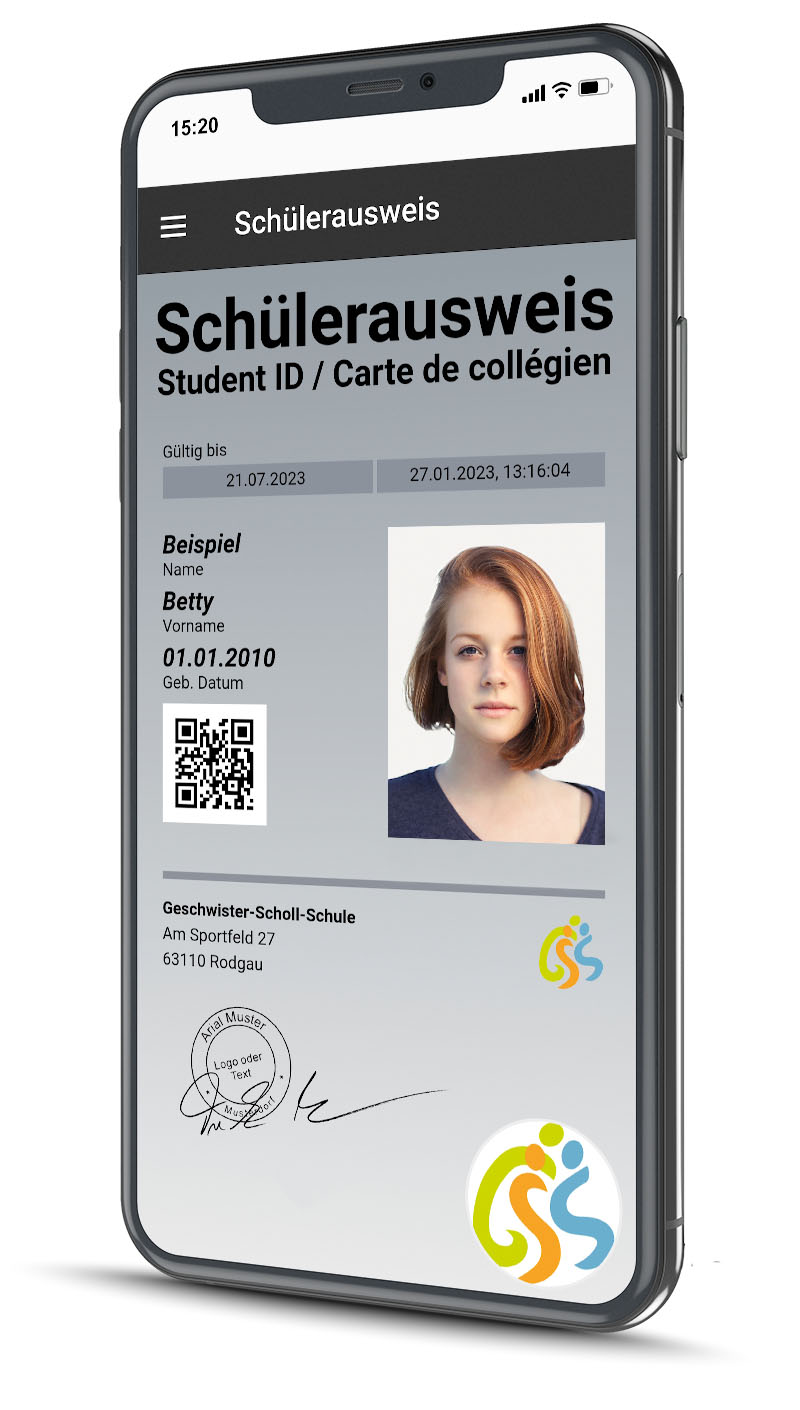 dein digitaler Schülerausweis auf dem Handy